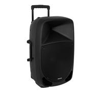 Fonestar Malibu - 315 Enceinte Portative Bluetooth USB MicroSD FM avec 2 Micros UHF et Batterie 250W