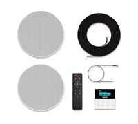 Fonstar KS-WALL Kit Amplificador de Pared y 2 Altavoces de Techo Bluetooth/USB/FM/AUX