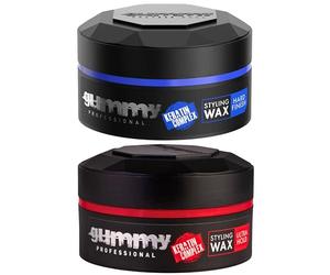 Fonex Lot comprenant les cires coiffantes Gummy Styling Wax Hard Finish et Ultra Hold, 150 ml chacune