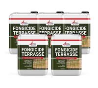 Fongicide, anti dépôt vert, concentré, pour terrasse et sols, élimine, algues et lichens, anti-mousse - 5 L (5 x 1L) - ARCANE INDUSTRIES