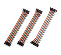 FONGKNOX Lot de 60 câbles multicolores 20 broches mâle vers femelle femelle mâle vers femelle 20 cm pour planche de brassage Compatible avec Arduino