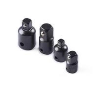 Fongmore Kit adaptateur réducteur de prise à cliquet carré 4 pièces 1/2 à 3/8, 3/8 à 1/4 (Noir)