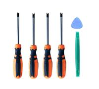 Fongmore Lot de 4 tournevis U type fourche U 1,7 mm 2,0 mm 2,3 mm 2,6 mm Kit de tournevis antidérapant de précision avec outil à main magnétique multifonction