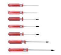 Fongmore Lot de 7 tournevis magnétiques à tête triangulaire de 1,4 mm, 1,8 mm, 2,0 mm, 2,3 mm, 2,7 mm, 3 mm, 4,2 mm, kit d'outils pour fixer des jouets électroniques, démonter la batterie