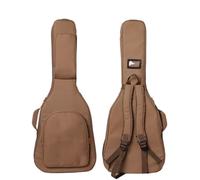 FonHNDG 1 Sac de Guitare 20 mm d'épaisseur, Transport for, à Dos, Housse intérieure, Coussin en éponge épais pour Transporter des Guitares(Brown,38-39inch)