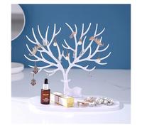 FonHNDG Arbre à bijoux Boîte de rangement bijoux en forme d'arbre à oiseaux, Design créatif, support for boucles d'oreilles, présentoir et porte-clés, 1 pièce(1PC Deer white)