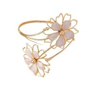 FonHNDG Bracelet à fleurs for le haut du bras, multi-creux, spirale ouverte