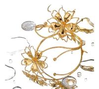 FonHNDG Bracelet à fleurs for le haut du bras, multi-creux, spirale ouverte