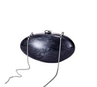 FonHNDG Egg Clutch Oval Pearl Mini Chaîne Messenger Sac à main | Sac à main ovale en perles for petite femme, mini sac à main de personnalité
