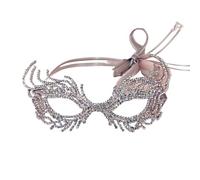 FonHNDG Masques de fête Masques de fête en strass, lunettes cristal, masques mascarade remplacement, décoration mariage(SILVER)