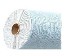 FonHNDG Papier peint isolant thermique Papier peint autocollant en lin, mural continu et imperméable, for salon, chambre à coucher, armoire de cuisine(Blue,50X1000cm)