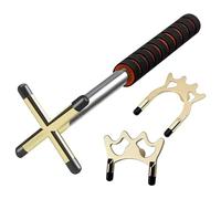 FonHNDG Queue de Billard Bridge Bâton de Pont Queue Billard rétractable avec tête Amovible for Snooker(1 Rod 3 Heads)