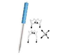 FonHNDG Queue de Billard Bridge Bâton de Queue Billard avec tête Pont, Support Portable(1 Rod 2 High Cross)