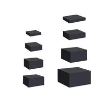 FonHNDG Rehausse pour buffet Lot de 8 boîtes présentation en forme cube for buffet, présentoir for aliments, rehausseur nourriture, emboîtable for , cosmétiques, restauration(Black)