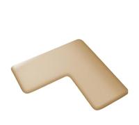 FonHNDG Tapis de Bain en L Tapis De Sol Absorbant Épais en Forme L for Salle Bain, Douche Fourrure, Toilette Antidérapant(Apricot,75x75x45cm)