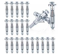 FONHREW 20 Stück Chevilles à Expansion en Métal M6*52mm Ancrages en Métal pour Cavité Cheville Molly Placo Charge Lourde Cheville Brique Creuse pour Plaques de Plâtre Creuses Murs Creux
