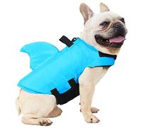 FONLAM Gilet de Sauvetage pour Chien Gilet de Securité Chiot Piscine Bouée de Sauvetage Maillot de Bain Petit Chien Moyen Natation (M, Bleu)