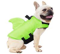 FONLAM Gilet de Sauvetage pour Chien Gilet de Securité Chiot Piscine Bouée de Sauvetage Maillot de Bain Petit Chien Moyen Natation (M, Vert)