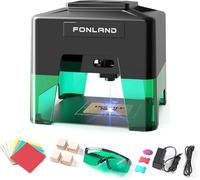FONLAND Mini graveur laser portable pour papier, cuir, bois, plastique, logo, machine de gravure CNC, outils de gravure DIY