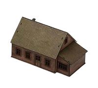 Fonowx 1/72 scène d'architecture de paysage de mise en page de désassemblage de maison en bois Miniature pour chemin de fer modèle, Style f