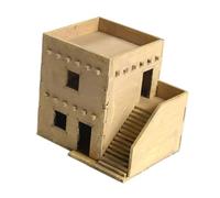 Fonowx 1/72 scène d'architecture de paysage de mise en page de désassemblage de maison en bois Miniature pour chemin de fer modèle, Style b