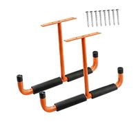 Fonowx 2 Pièces Crochet de Plafond Rangement Suspension Métal Porte-vélo Porte-kayak Support Organisation Adapté Au Garage Domestique, Orange