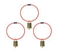 Fonowx 3 Pièces Colliers pour Chèvres avec Cloches Sonores Ensemble Anti-Perte pour Moutons et Vaches en Matériau PU Robuste Approprié pour La Gestion du TR, S
