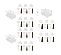 Fonowx 3 Pièces Kit de Culture Hydroponique Boîte sans Sol Système de Plantation pour Plantes Légumes en PP Montage Facile Convient à Balcon Bureau Maison, 3 Ensemble