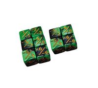 Fonowx 50 Pièces En Acrylique à Six Dés 12 Mm D6 Dés pour Le Jeu de Société D & RPG, Signe de soustraction