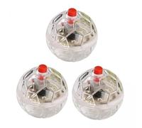 Fonowx 6xLight Up Boule pour Animaux de Compagnie LED Balle Clignotante Ennui Forme de Football Activé Boule Lumineuse pour Animaux de Compagnie LED Boule Lu