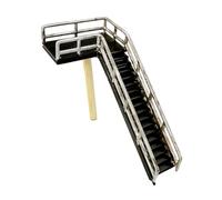 Fonowx Accessoires pour Dioramas de Chantier à L'échelle 1:64, Maquettes, Petits Objets de Collection à Monter Soi-même, Décoration pour Bac à Sable, Escaliers