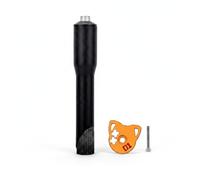 Fonowx Adaptateur de Rehausseur de Vélo, sans Filetage, 22,2-25,4 Mm, Noir, Bouchon de Fourche 22,2 Mm avec Vis, Bouchon de Fourche Usiné CNC avec llen,