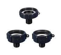Fonowx Adaptateur de Vidange de Réservoir IBC 3 Pièces, Pièces de Seau de Tonne, Tuyau D'arrosage Mâle
