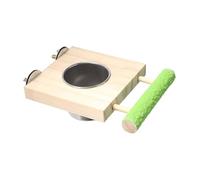 Fonowx Aifant d'oiseau à Plat Tasse de perchée Perch Bol Tasse d'alimentation pour Le de Perruche à omeurs, Bol Simple
