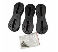 Fonowx Aileron de Surf Aileron Planche Boîte de Dérive Insert Kit avec Plugs Fusion Construction Solide Contre la Pression des Vagues et l'eau Salée Double , Noir