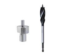 Fonowx Alésoir à Fibre pour Trou de Chien 3/4" avec Foret, Assemblage Facile 9 Mm