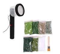 Fonowx Applicateurs d'herbe statique, Machine de flocage électrostatique, Kits d'aménagement de bricolage, accessoires de scène, jardinière d'herbe pour la