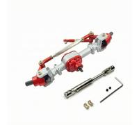Fonowx Assemblage D Arbre D Essieu Axe Roue Métallique pour Voiture Télécommandée Échelle 1 12 Système D Entraînement Fiable Puissance aux Roues, Argent, Essieu Avant