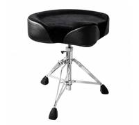Fonowx Assise en Velrs | Robuste, Siège Batteur Trépied en Métal, pr Scène, Batteurs