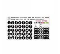 Fonowx Autocollant Gamme Musicale Autocollant Notes Autocollant Manche Étiquette Doigté Aide Étude des Notes Lecture Simplifiée Impression Nette Retrait, Noir