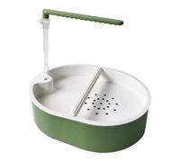 Fonowx Bain pour Perroquets, Douche Automatique pour Oiseaux, Jouet à Pompe, Cage et Perchoir Réglable pour Cacatoès Gris D'Afrique et Perruches Ondulées