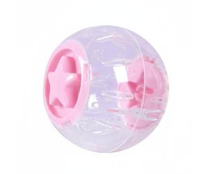Fonowx Balle d'exercice pour Oiseau Roue Mobilité pour Perroquet Jouet d'Activité Domestique Dispositif Aéré Anti-Ennui Adaptation Pratique aux Environnement, Rose, 25CM