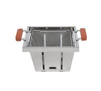 Fonowx Barbecue Pliable pour Camping, Grille Robuste pour Barbecue D'extérieur, Filet de Cuisson pour Fêtes de Famille et, Argent