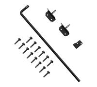 Fonowx Barre de Verrouillage pour Portails de Jardin, Accessoires de Portail de Jardin, Montage Facile, Butée de Verrou de Sécurité Résistante à L'usure