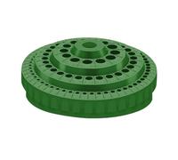 Fonowx Boîte de Rangement pour Forets, Conteneur, Support pour Outils D'affûtage, Vitrine Vide Rotative, Usage Domestique avec 100 Forets, Vert