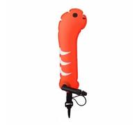 Fonowx Bouée de Signalisation de Plongée Jouet Aquatique Gonflable Gadget de Plongée Repère sous-Marin Flotteur d'apprentissage Structure Nylon et TPU, Orange, Pointed