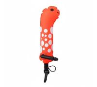 Fonowx Bouée de Signalisation de Plongée Jouet Aquatique Gonflable Gadget de Plongée Repère sous-Marin Flotteur d'apprentissage Structure Nylon et TPU, Orange, Polka Dot