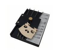 Fonowx Bridge Marker Outil de Marquage Précis Chevalet pour Luthier Violin Alto Violoncelle Réglable Molette en Laiton Corps Métal Guidages Multiples pour Espacement Cordes Banc de Travail