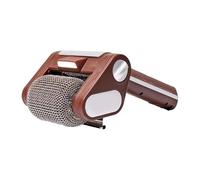 Fonowx Brosse Nettoyante Barbecue Électrique Dotée d'un Rouleau INOX 304 Brosse Amovible et Éclairage LED pour Nettoyage Adapté à Cuisine Terras, Brun