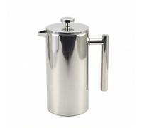 Fonowx Cafetière à Piston Cafetière Presse Française Cafetière Manuelle à Café Plongeur Lisse Service Propre sans Dépôt Acier Inoxydable Alimentaire 304 Convient au Bureau Camping, 1000ml
